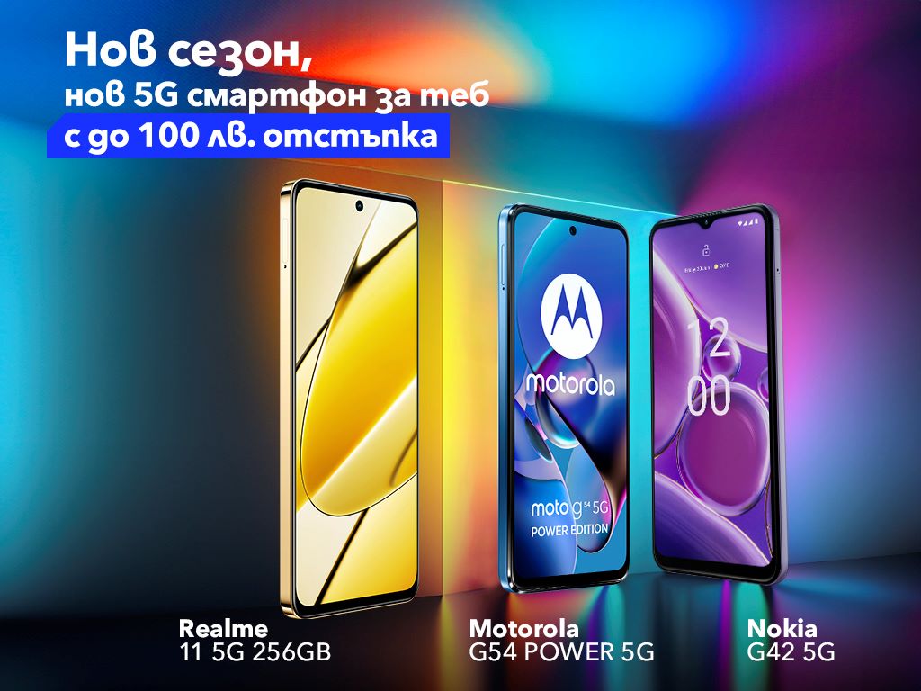 Visual 5G smartphones with 100 lv discount