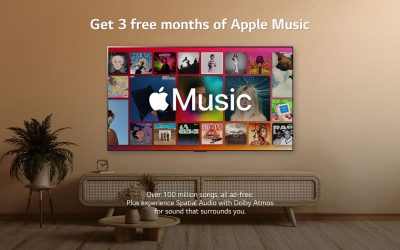 Потребителите на LG Smart TV получават безплатен пробен период за Apple Music