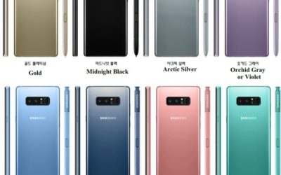 Изтекла снимка показва богата цветова гама за новия Note 8