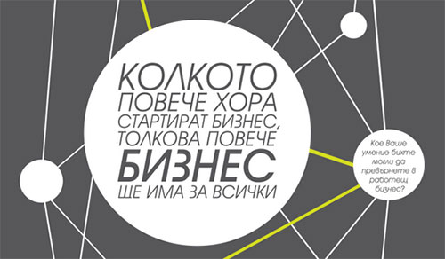 Колкото повече хора стартират бизнес, толкова повече бизнес има за всички!