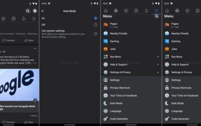 Нови скрийншоти сочат, че Facebook може би най-сетне ще получи тъмен режим